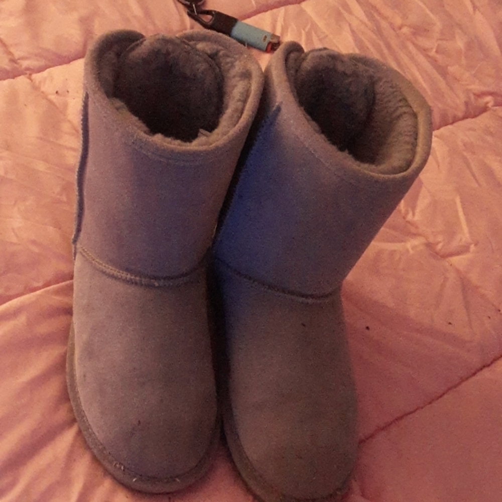 Gray boots
